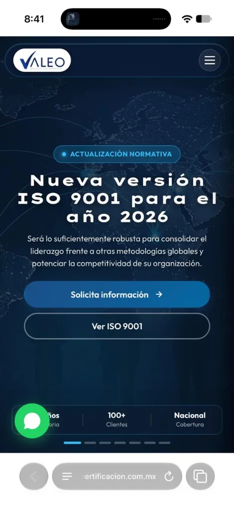 VALEO en dispositivos móviles
